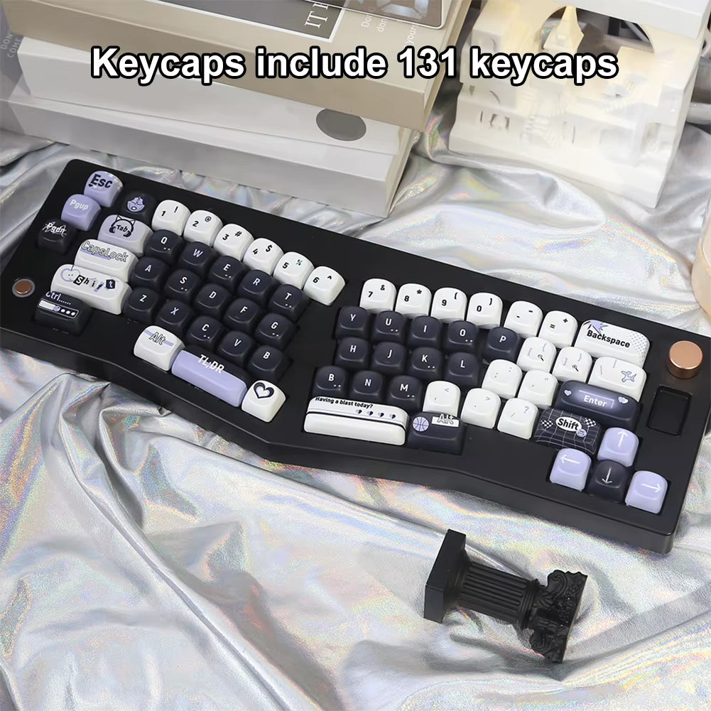 131 Keys Set Mechanical Keyboard Keycaps Cute Keycaps Key Caps for 60 65 75 100 Percent Mechanical Keyboard