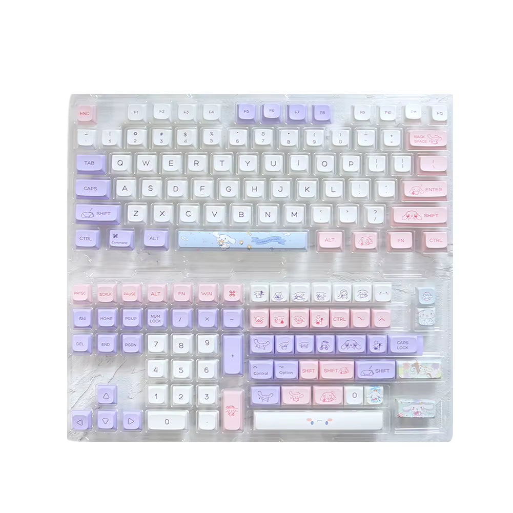 133/144 Keys/Set Mechanical Keyboard Keycaps Dye Sublimation Key Caps DIY Layout Replacement for Mechanical Keyboard Accessories