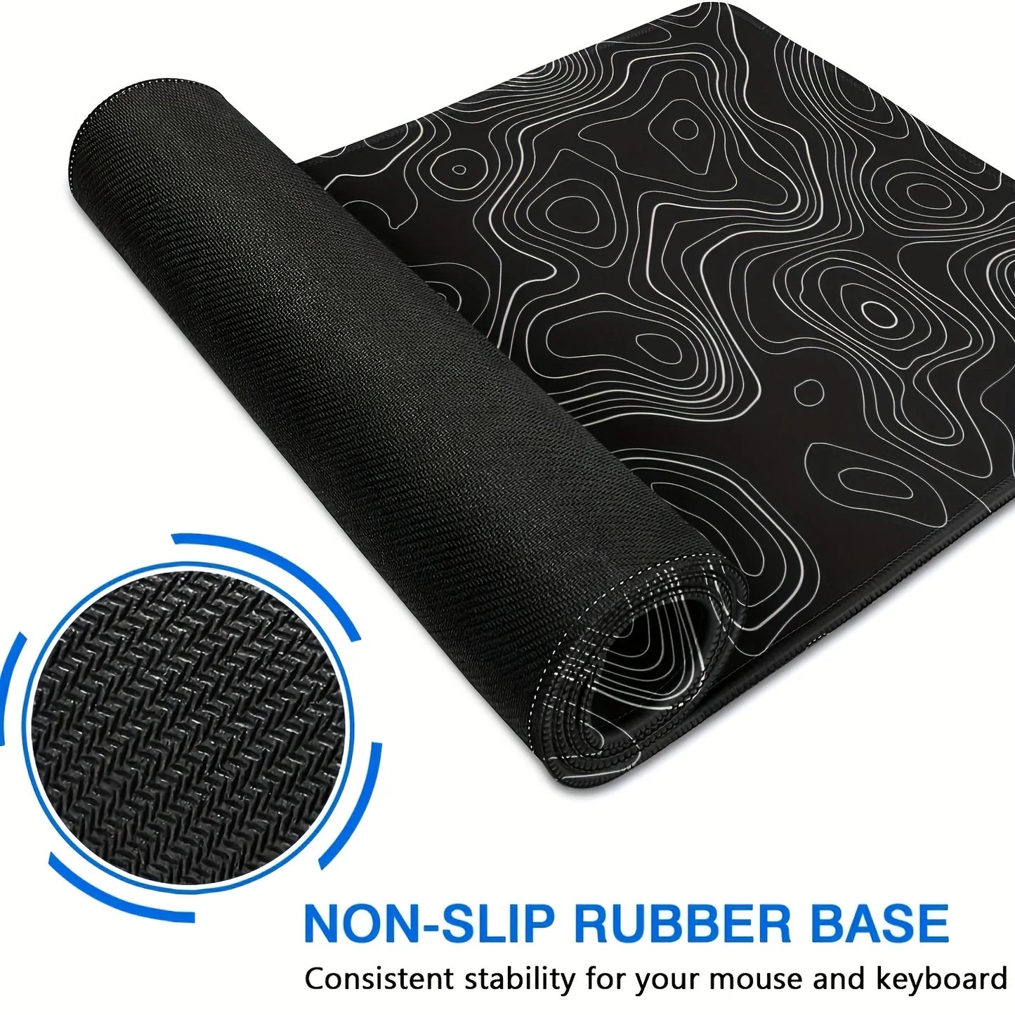 Mouse Pad Large Keyboard Mouse Desk Pad Non-Slip Rubber Gaming Mouse Pad Laptop Mouse Carpet