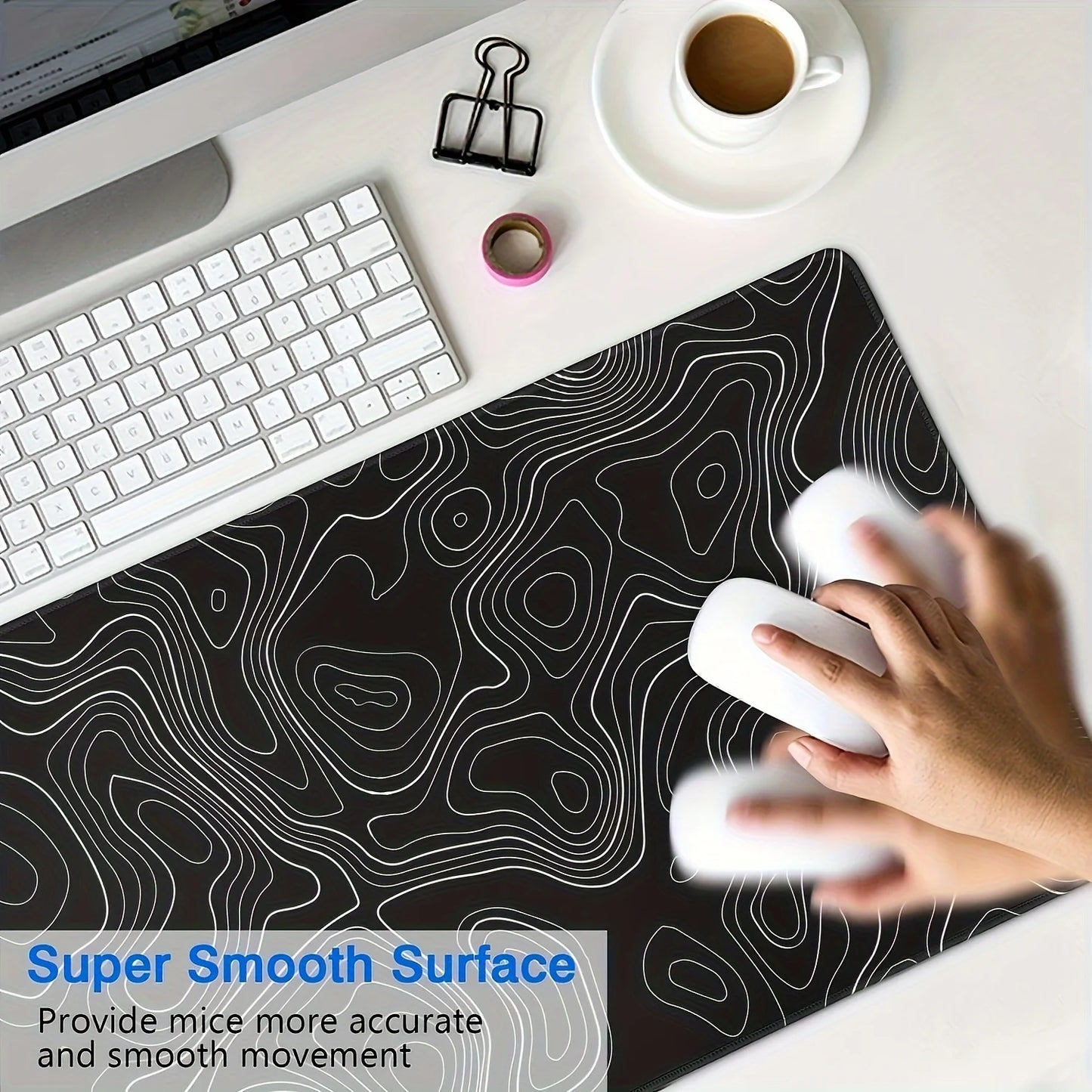 Mouse Pad Large Keyboard Mouse Desk Pad Non-Slip Rubber Gaming Mouse Pad Laptop Mouse Carpet