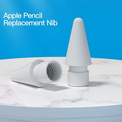 Compatible with Apple Pencil Tip and Apple Pencil (2Nd Generation) Tips,Replacement Color Ipencil Nibs 6 Pack (White)
