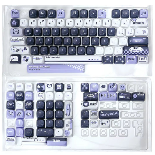 131 Keys Set Mechanical Keyboard Keycaps Cute Keycaps Key Caps for 60 65 75 100 Percent Mechanical Keyboard
