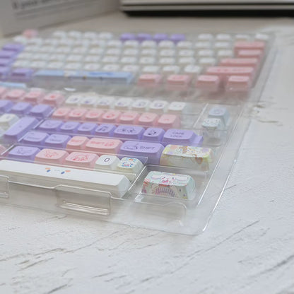 133/144 Keys/Set Mechanical Keyboard Keycaps Dye Sublimation Key Caps DIY Layout Replacement for Mechanical Keyboard Accessories