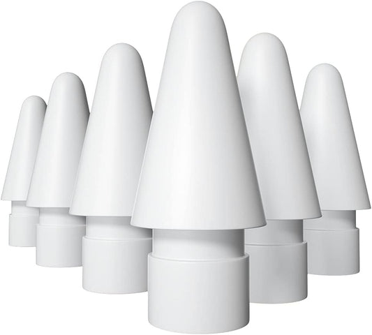 Compatible with Apple Pencil Tip and Apple Pencil (2Nd Generation) Tips,Replacement Color Ipencil Nibs 6 Pack (White)