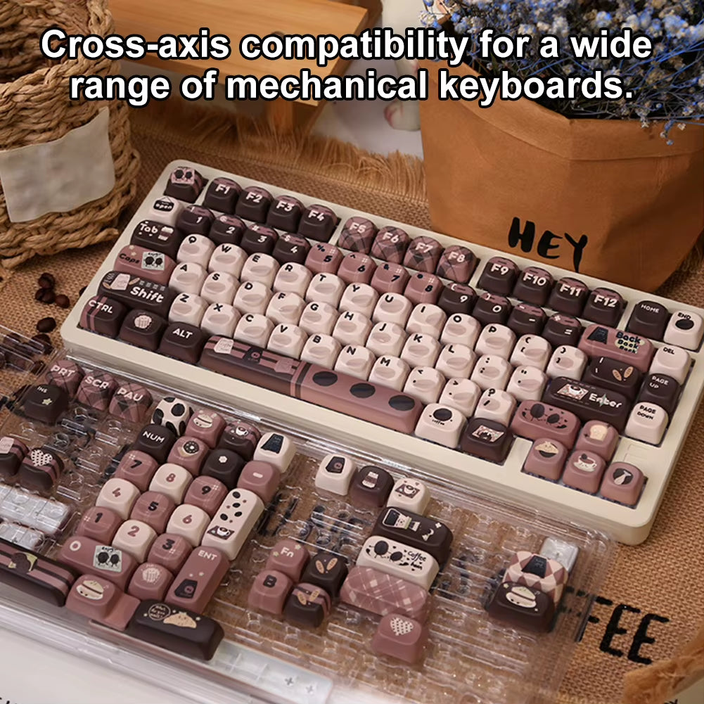 131 Keys Set Mechanical Keyboard Keycaps Cute Keycaps Key Caps for 60 65 75 100 Percent Mechanical Keyboard