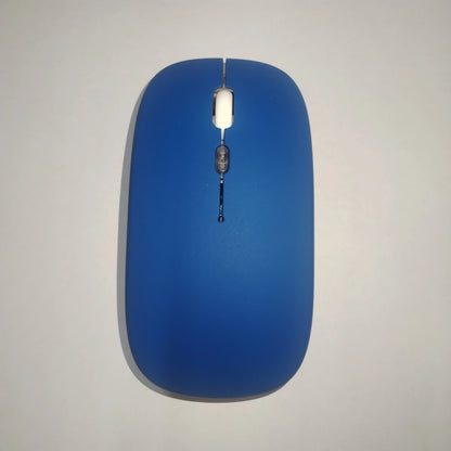 Wireless Mouse 2.4Ghz Bluetooth Rechargeable Mouse Quiet Ergonomic Gaming Mouse with USB Backlight 1600Dpi Mouse for PC And