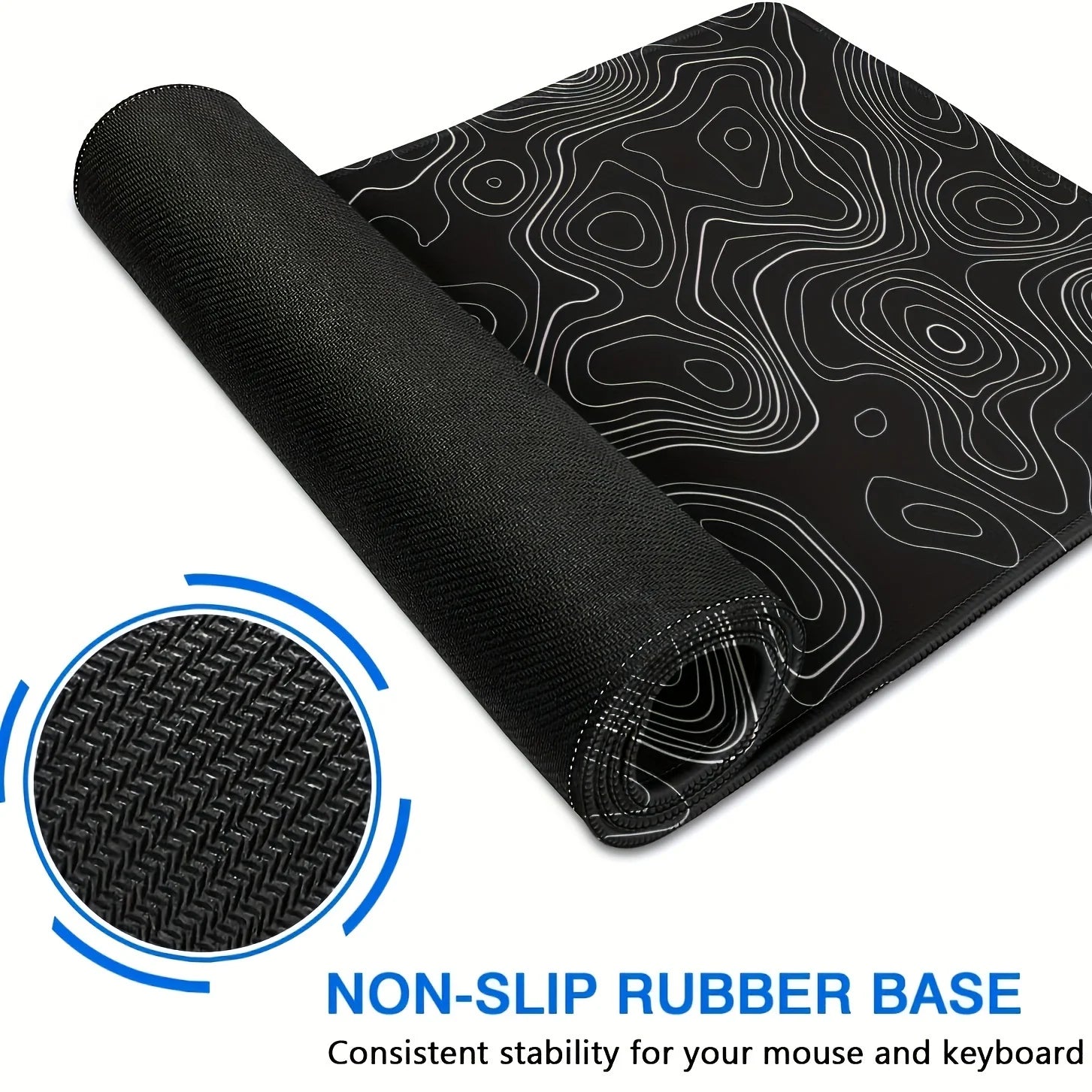 Mouse Pad Large Keyboard Mouse Desk Pad Non-Slip Rubber Gaming Mouse Pad Laptop Mouse Carpet