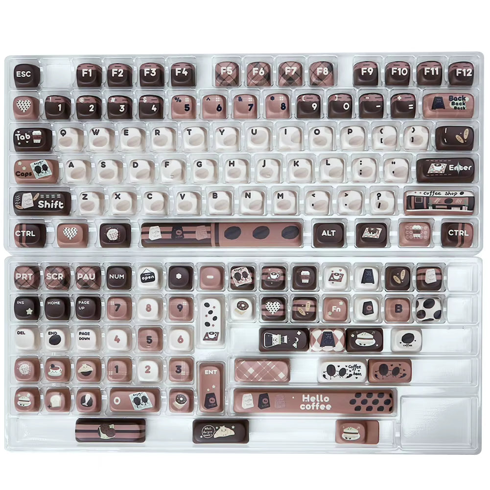 131 Keys Set Mechanical Keyboard Keycaps Cute Keycaps Key Caps for 60 65 75 100 Percent Mechanical Keyboard