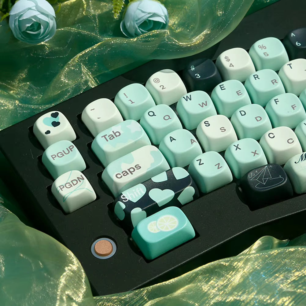 131 Keys Set Mechanical Keyboard Keycaps Cute Keycaps Key Caps for 60 65 75 100 Percent Mechanical Keyboard